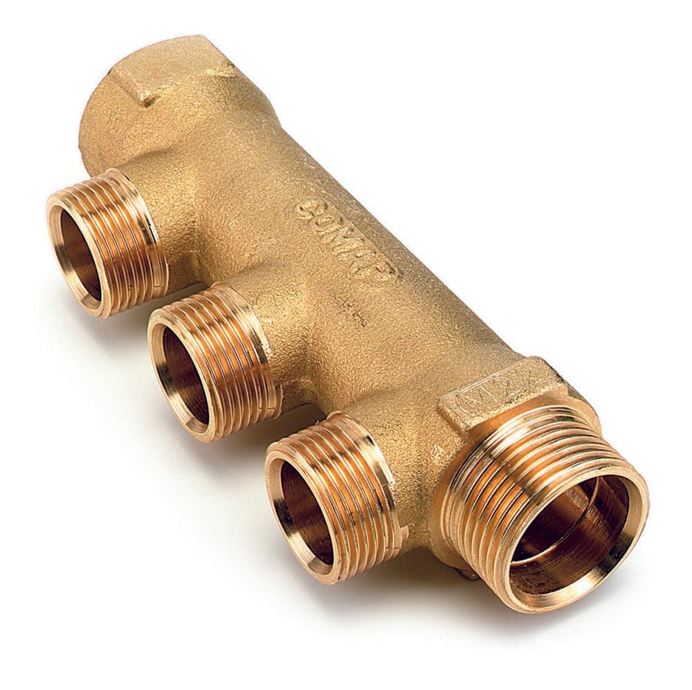 Comap collecteur laiton 3/4"MF sortie M22 entraxe 35mm 2circuits