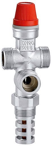 SOUPAPE DE SECURITE AVEC REMPLISSAGE AUTOMATIQUE POUR CHAUDIERE AVEC COMBUSTIBLE SOLIDE CALEFFI 3/4"