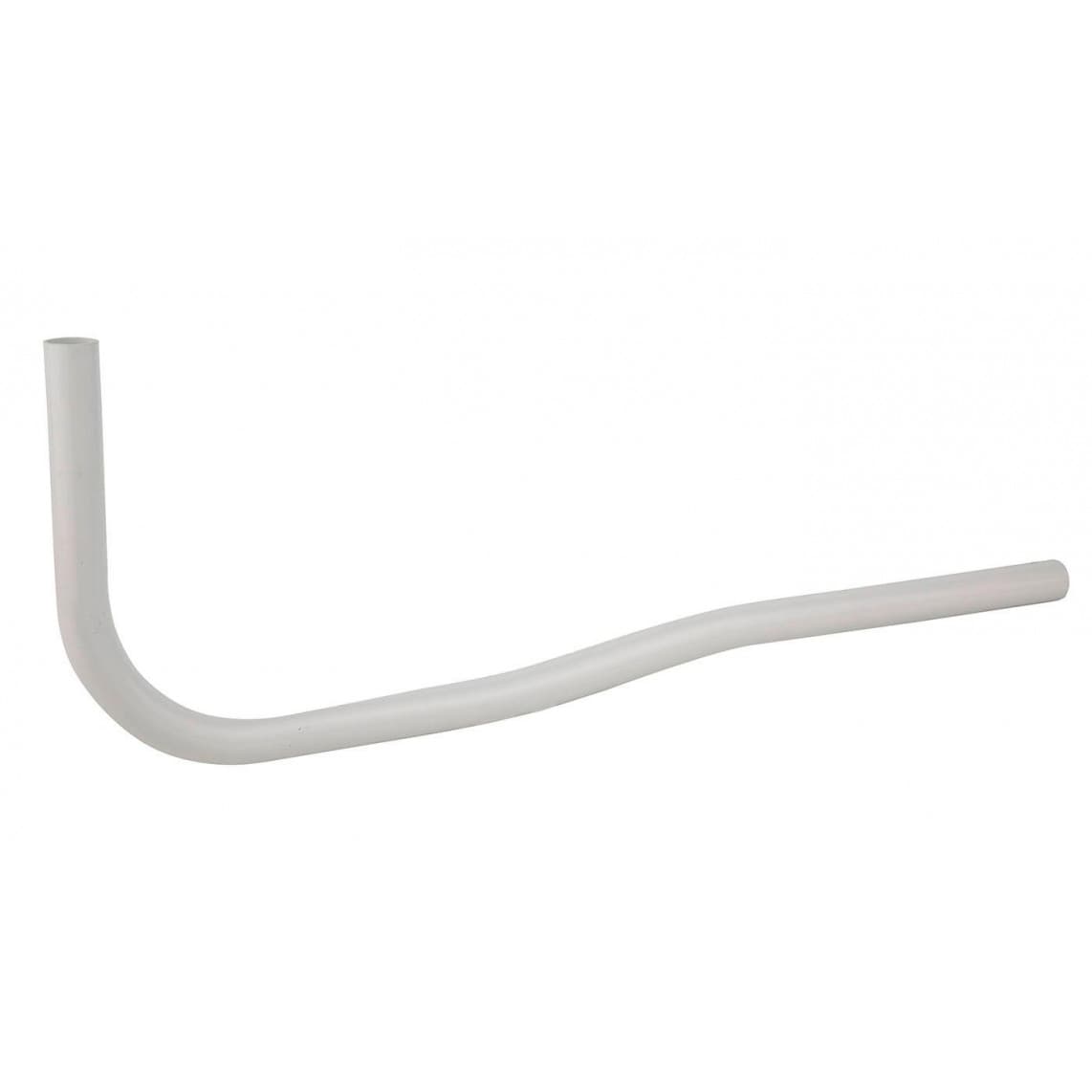 98818040 Tube de chasse d'eau 90° coudé, blanc, 700 x 250 mm