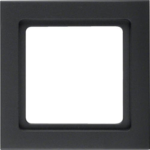 Plaque de recouvrement 1 poste Berker Q.3 Anthracite, Velours