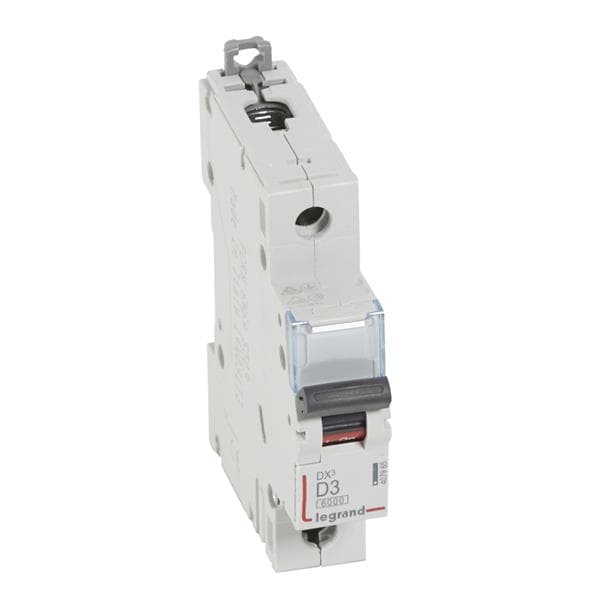 Disjoncteur DX³ 6000A / 10kA 1 pôle courbe D 03A 400V 1 module