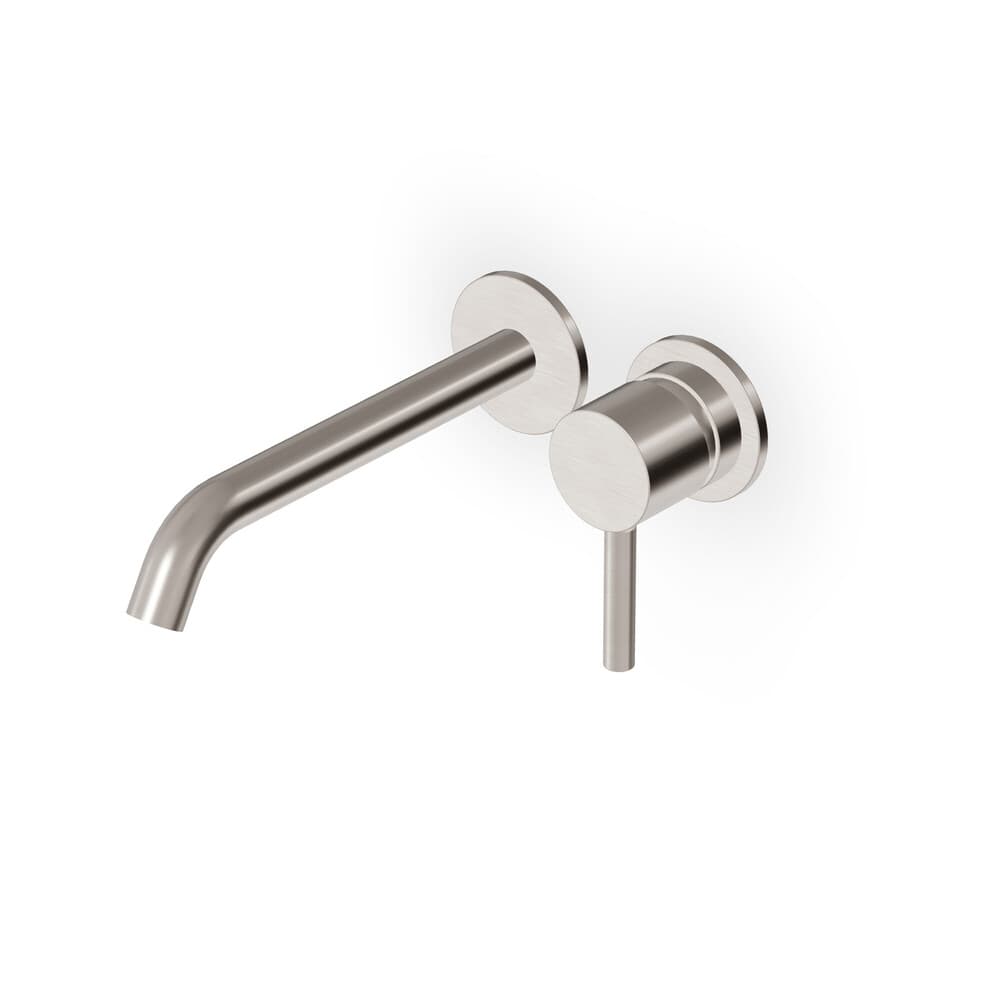 Zucchetti Pan S mitigeur lavabo à encastrer 2-trous bec19cm brushed nickel