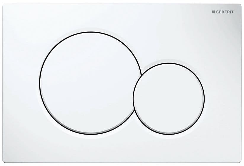PLAQUE DE COMMANDE 2 TOUCHES SIGMA01 BLANC