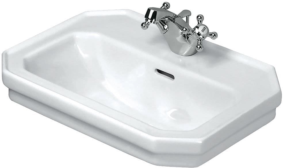 LAVE-MAINS 1930 DURAVIT 50CM +TROU ROBINET BLANC