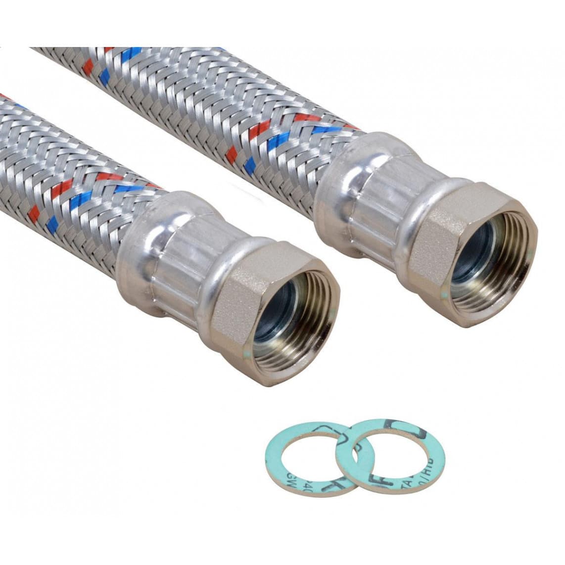 98628380 Flexible pour raccord de chauffage, 3/4" F x 500 mm x 3/4" F