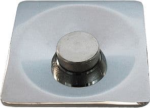 PLAQUE DE RUE CARREE 1/2" CHROME + SET RACCORD 3/4"M-1/2"M