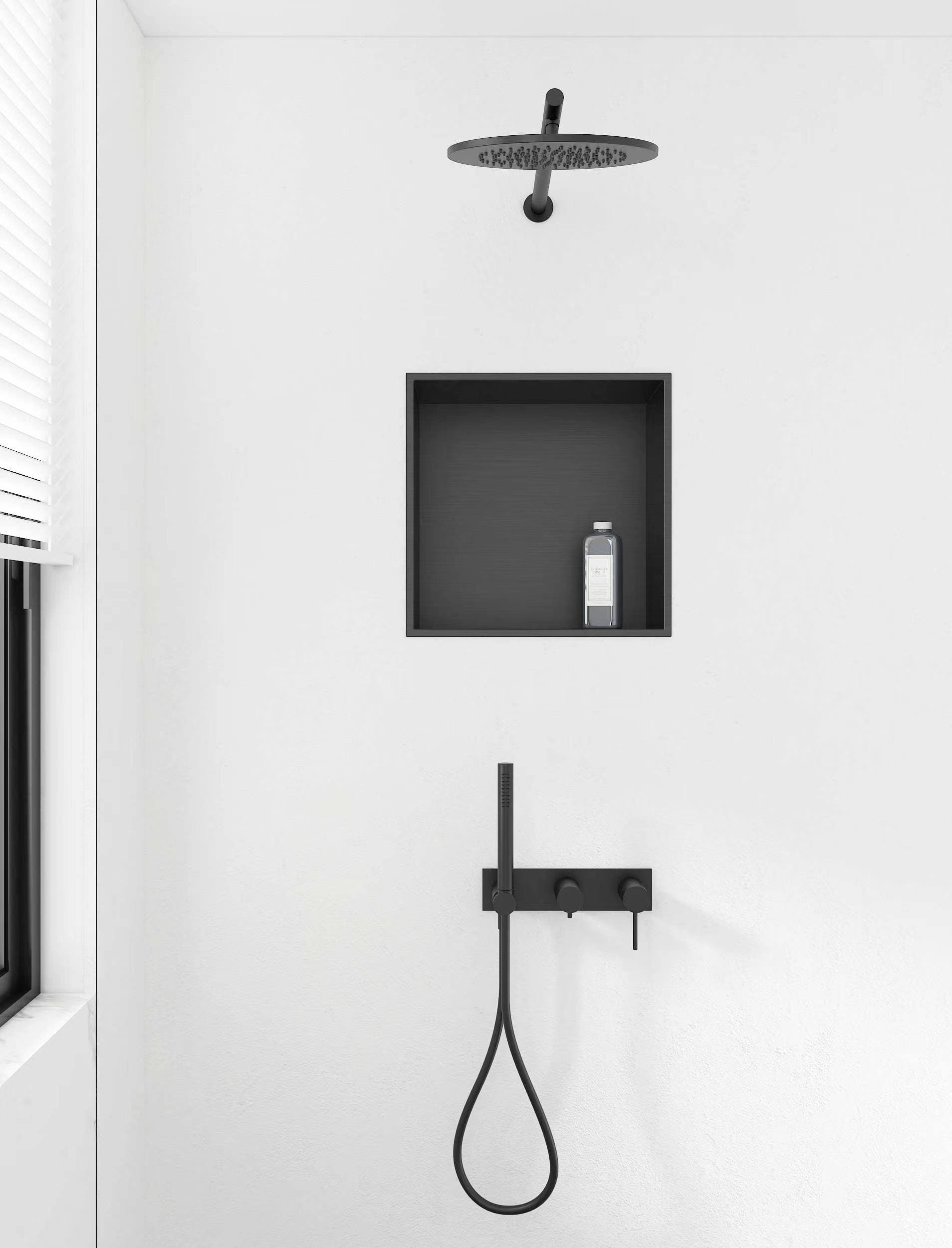 ALONI NICHE ENCASTRÉE (300X300X100MM) - NOIR MAT