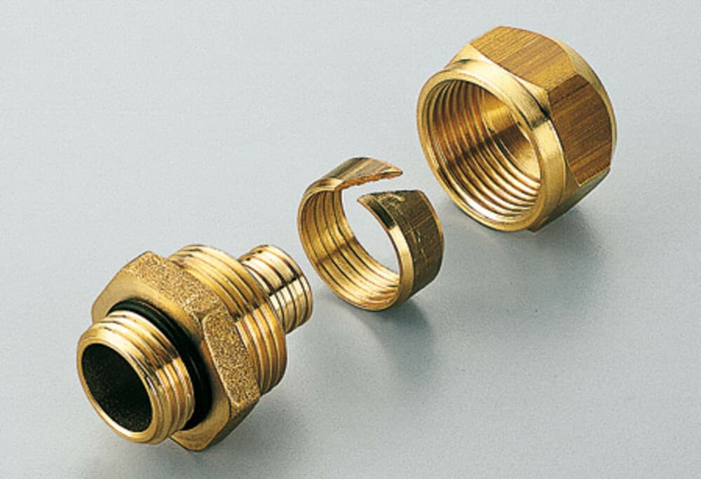 SYSTEMPEX manchon droit pour tube PEX avec joint torique 16 x 2.2 1/2"M