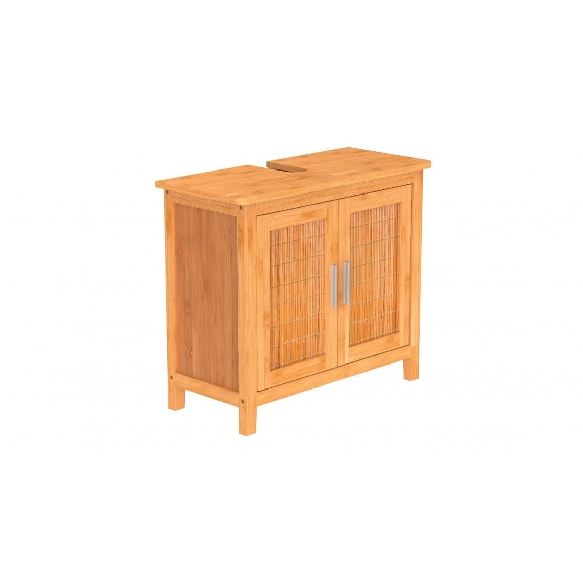 BMBA02-WTU Bambou meuble sous-lavabo