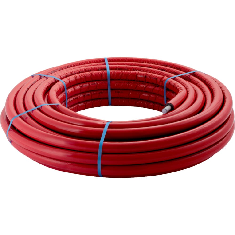 Geberit FlowFit tube multicouche isolé rouge D20 rouleau 50m