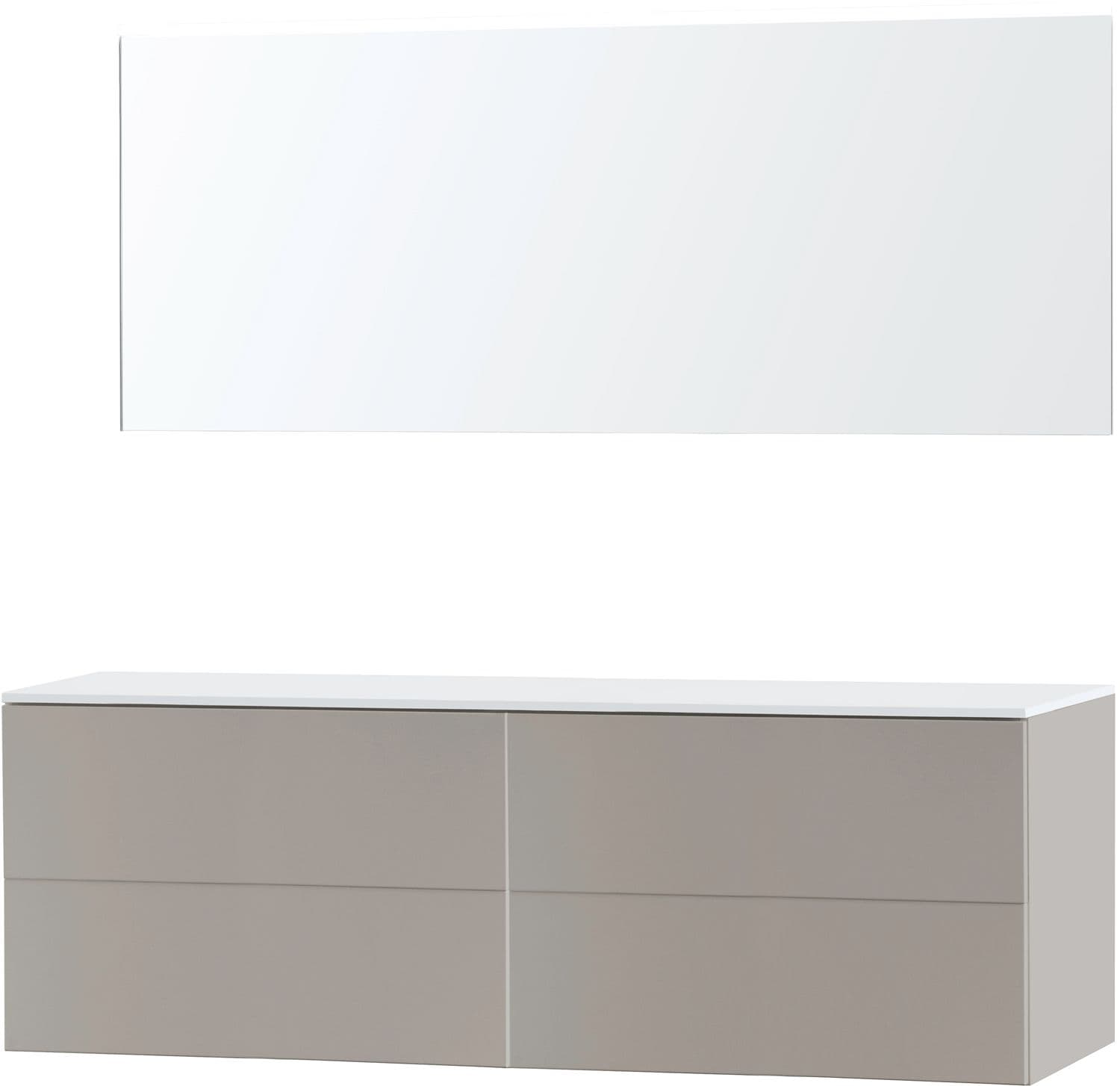 MEUBLE PURO DUO GRIS 180 SOLID A POSER MIROIR