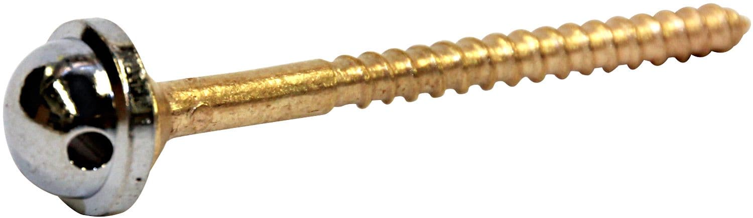 PORTE CHAÎNETTE AVEC VIS A BOIS 50MM CHROME