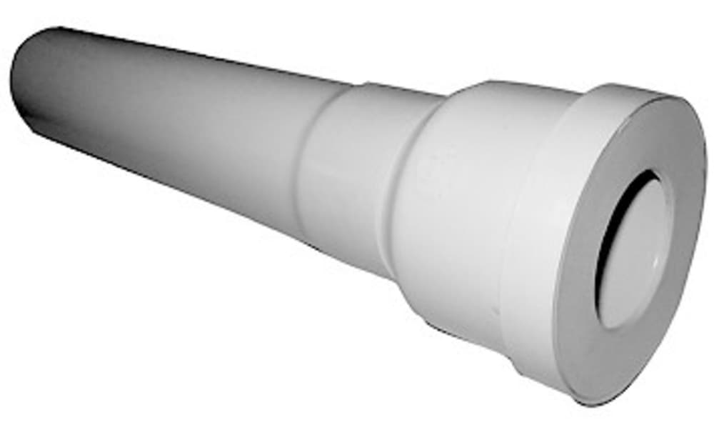 Nicoll manchon WC droit et rallonge sortie D 80 mm sortie D 85-107 mm PVC blanc