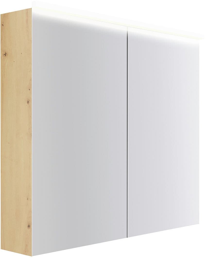 ARMOIRE TOILETTE COFFEE 2 PORTES 900MM 4250K CHENE DECOR URBAN