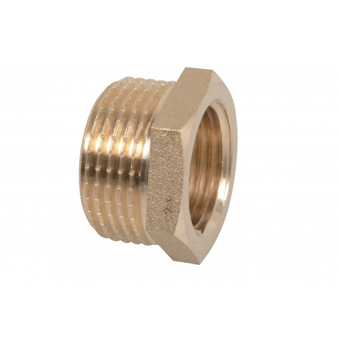 989332355 Raccord réducteur en laiton, vierge, 3/4" M x 1/2" F,