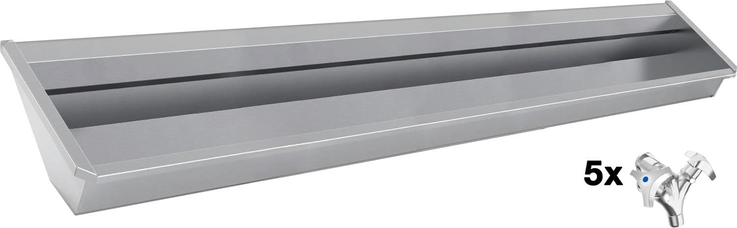 AUGE MURAL SANILAV INTERSAN 300CM INOX 5 MELANGEURS