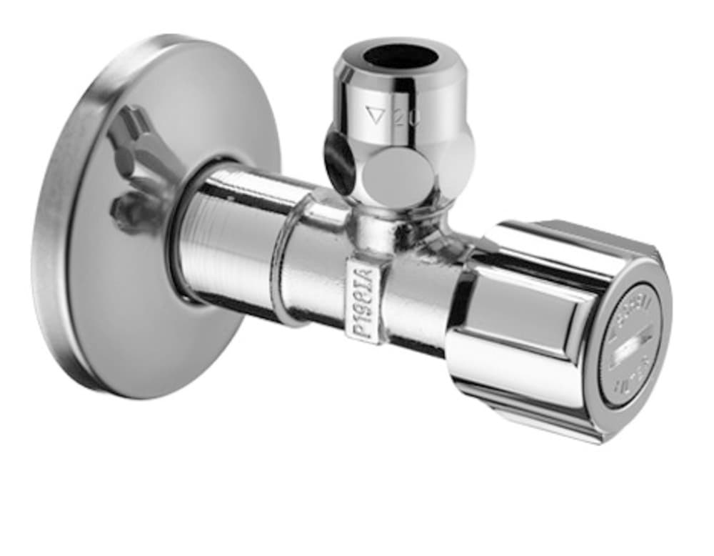 Schell robinet d'équerre laiton chromé 1/2"
