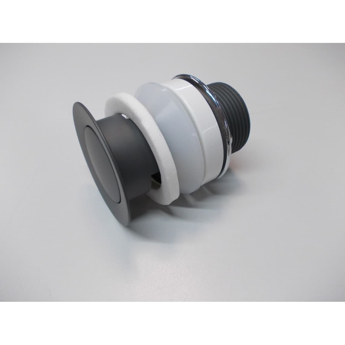1202730 Presse excentrique avec trop-plein, zinc moulé sous pression, anthracite mat, par ex. pour 34214