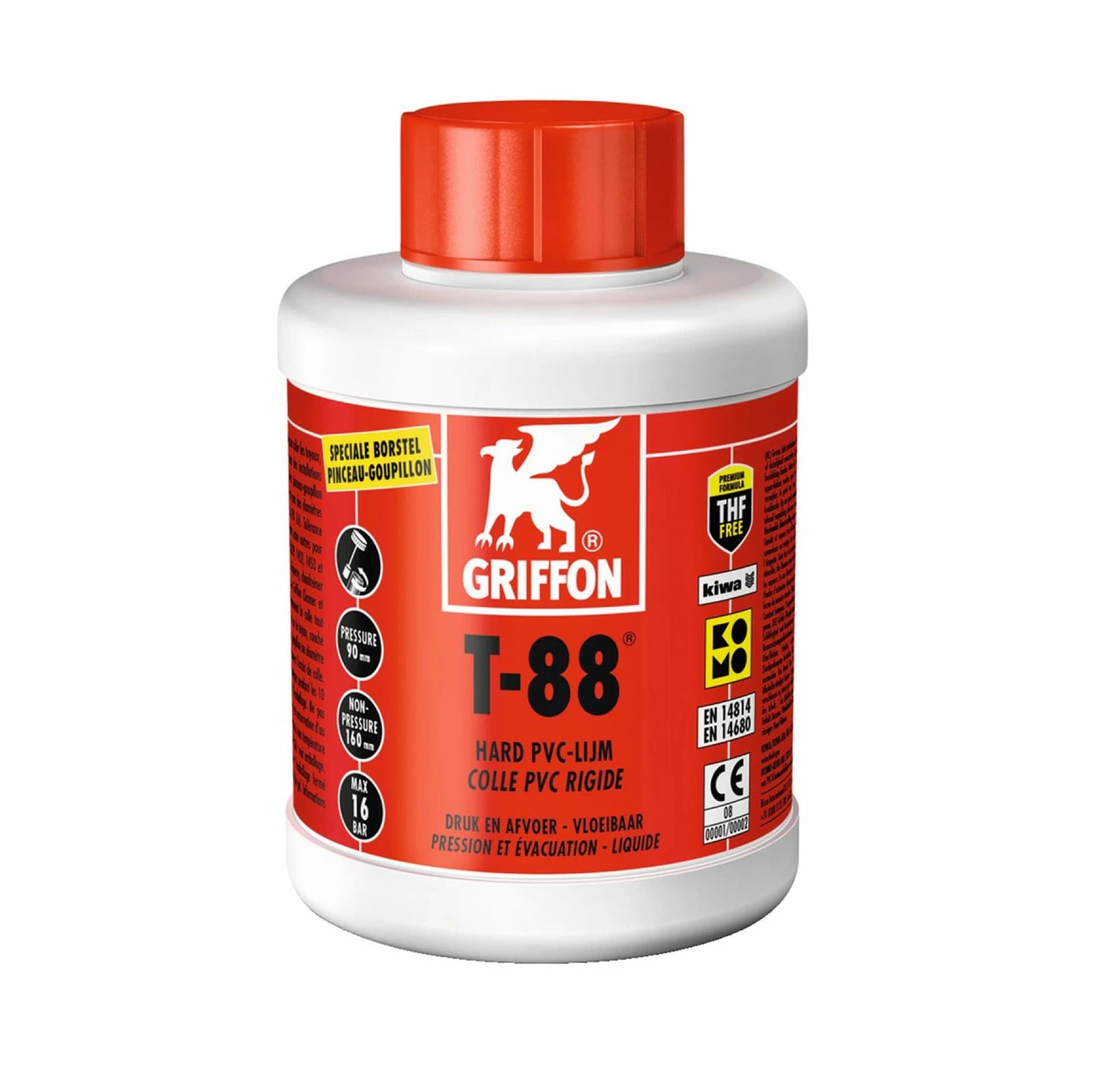 COLLE LIQUIDE POUR PVC RIGIDE T88 FLACON 1 L