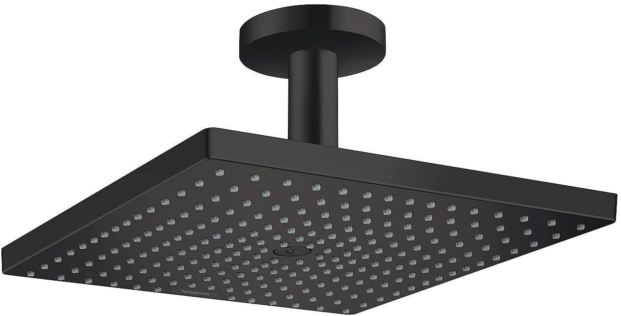 DOUCHE DE TETE RAINDANCE E300 1JET HG+BRAS PLAFOND NOIR MAT