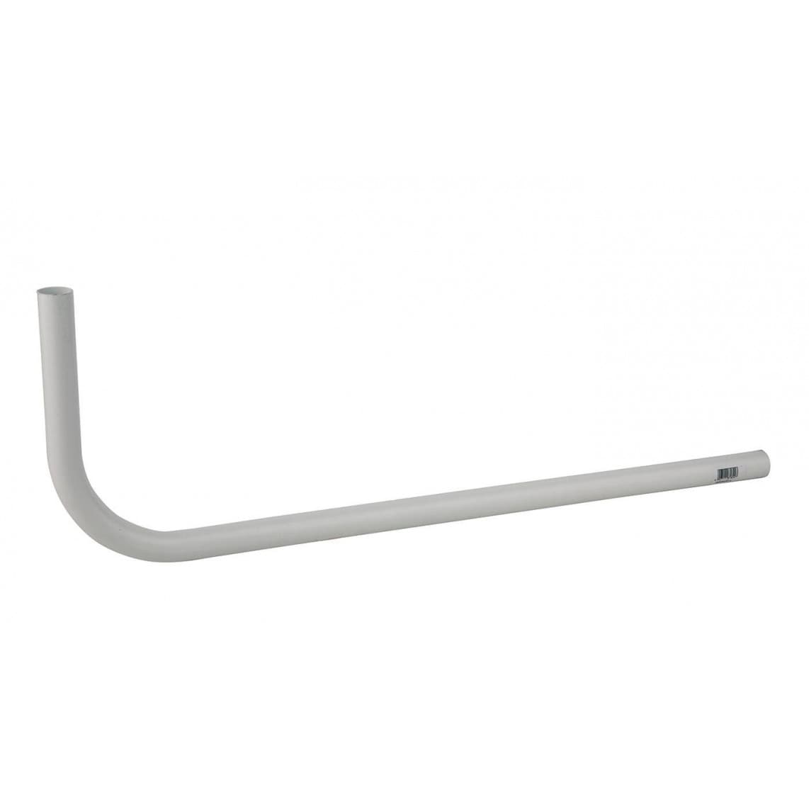98818240 Tube de chasse d'eau 90° droit, blanc, 700 x 250 mm