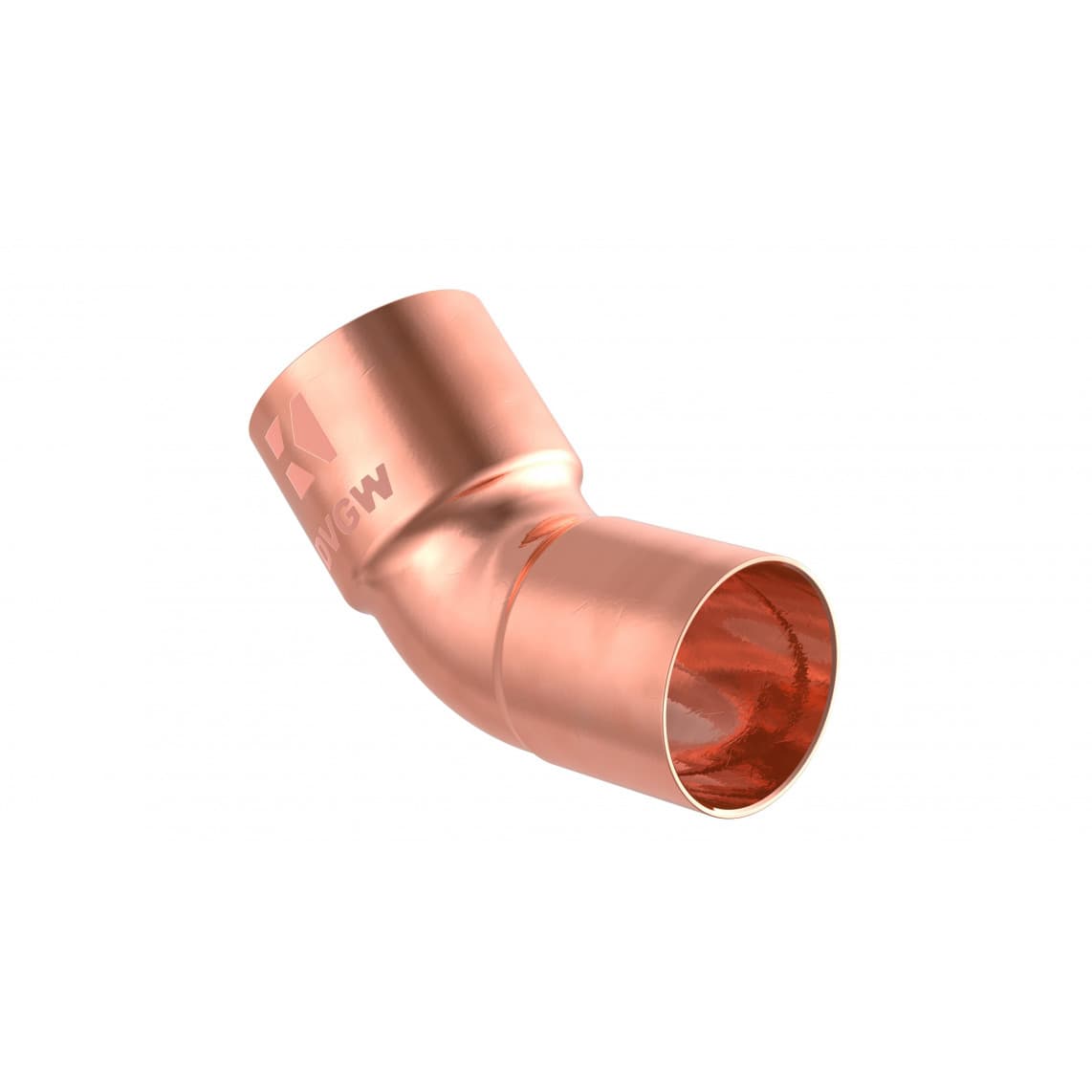 989144055 CU arc 45°, vierge, 22 mm, 1 manchon (5040)