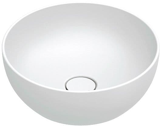 VASQUE A POSER GREEN CATALANO CATAGLAZE+ DIAMETER 40 H15 SANS TROP-PLEIN BLANC MAT
