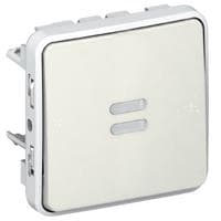 Plexo deux directions témoin 10A 250V composable Blanc