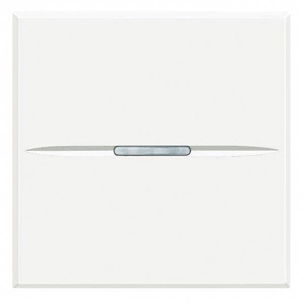 Axolute - interrupteur unipolaire axial 10A 2 modules - Blanc