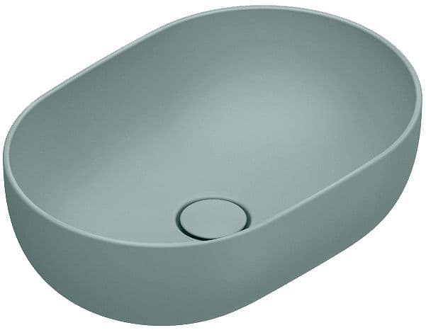 VASQUE A POSER SFERA CATALANO CATAGLAZE+ 50X35 H16 SANS TROP-PLEIN ACQUA SATINATO