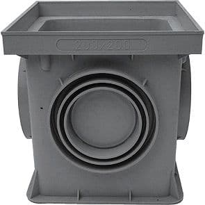 REHAUSSE POUR CHAMBRE DE VISITE NICOLL GRIS 20-20CM H20CM