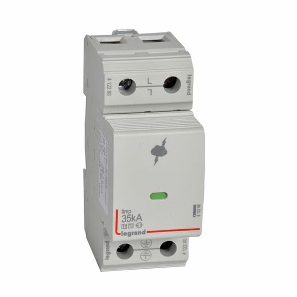 Parafoudre T1 - 1 P - 25 et 35kA 2.5kV - Uc 440V - 4 modules