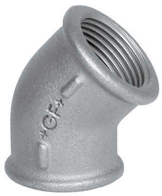 GALVA COUDE 45° FF NR 120 6/4"