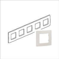 Niloé plaque quintuple Crème entraxe 71mm vertical / horizontal