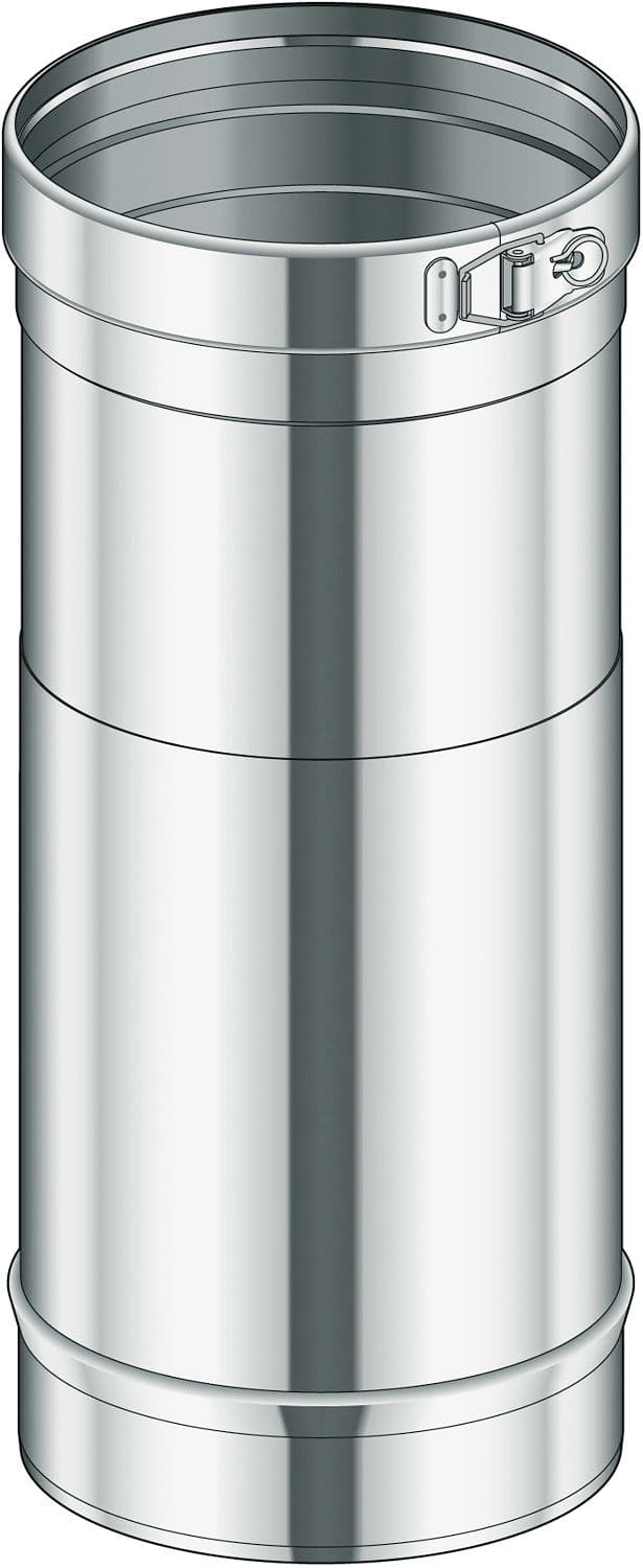 TUBE A SIMPLE PAROI INOX REGLABLE CONDENSEUR POUJOULAT 200 25-40CM