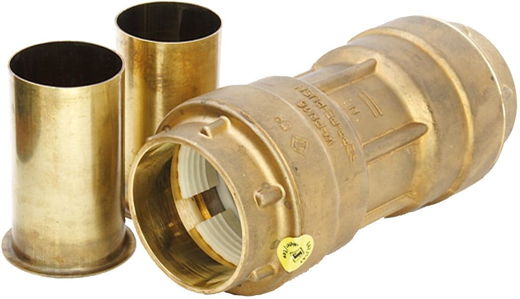 RACCORD PE-PUSH GAZ + BAGUE RENFORCEMENT 63-63MM