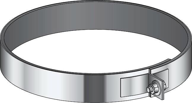 COLLIER POUR RECOUPE CONDENSEUR POUJOULAT 80MM