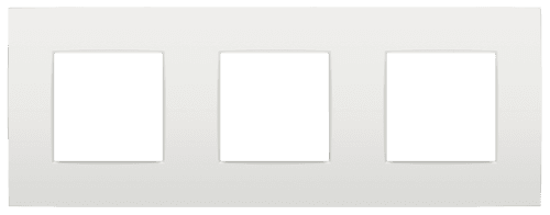 Plaque de recouvrement triple, entraxe de 71 mm, couleur Niko Intense white