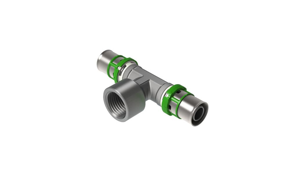 Comap Skinpress Té tube multicouche Multiskin raccord 2 x D F 26-1/2"F 26