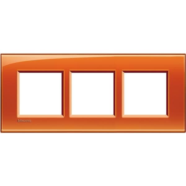 LivingLight - plaque rectangulaire 3 x 2 modules 57mm Orange