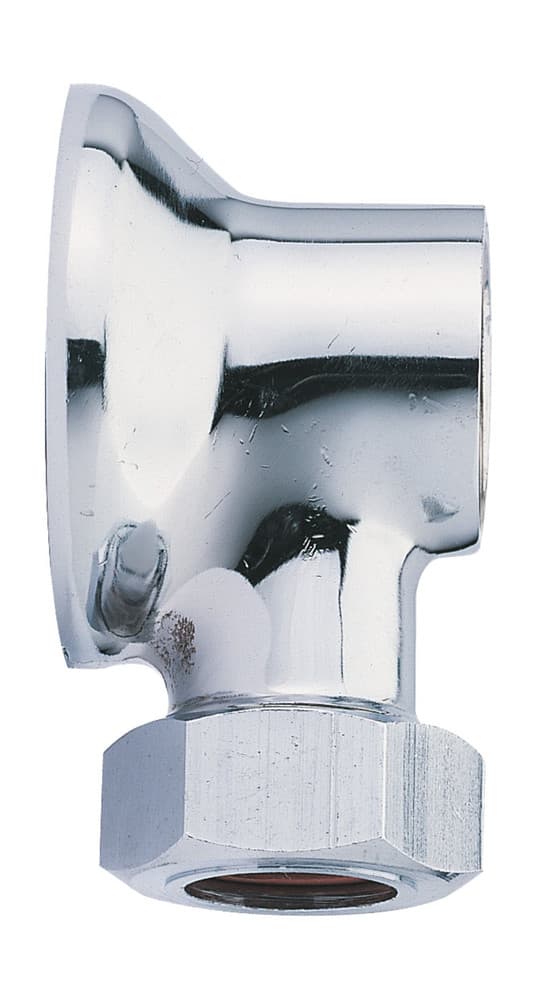 Applique à collet battu avec écrou chromé 1/2F x 14 mm