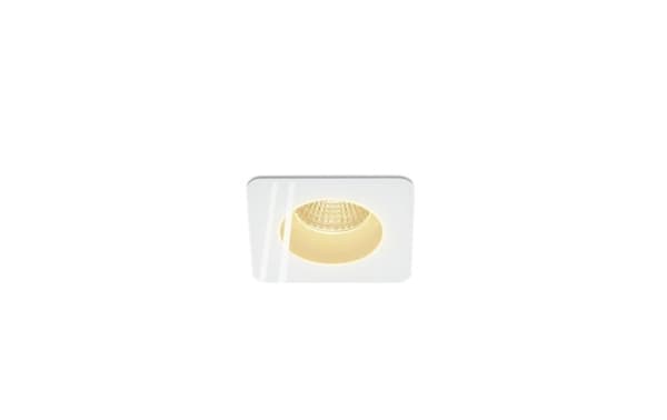 Patta - I plafonnier encastré, carré, Blanc mat, 9W 38°, 3000K, driver inclus