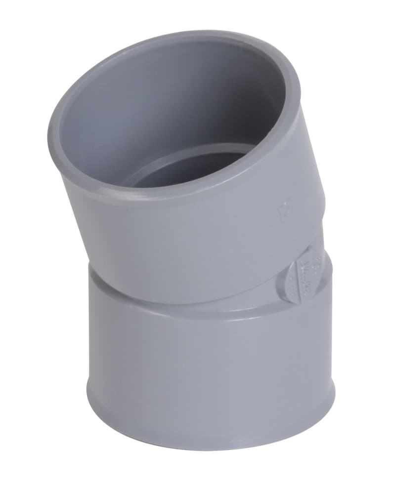 Nicoll raccord à coller PVC coude 20° FF D 100 gris