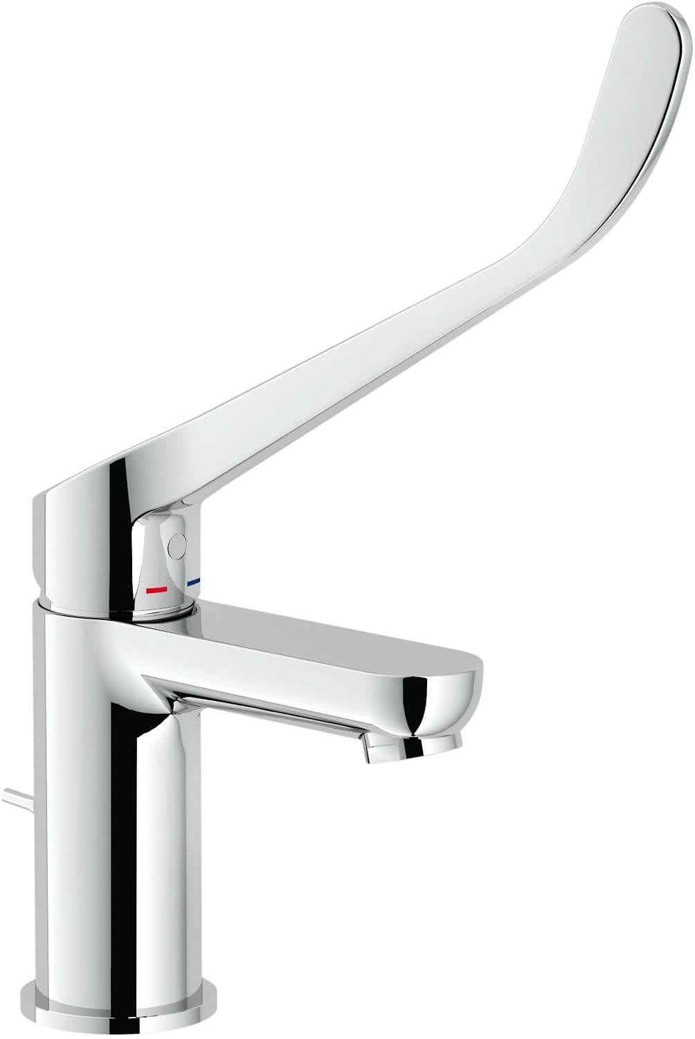 MITIGEUR LAVABO ABC NOBILI POIGNEE LONG +VIDAGE AUTOMATIQUE CHROME