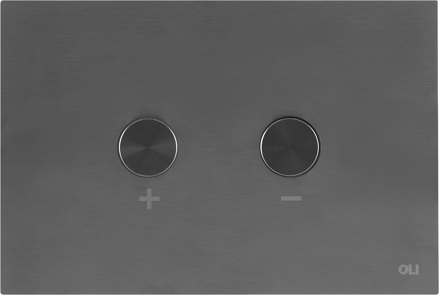PLAQUE DE COMMANDE 2 TOUCHES BLINK PNEUMATIQUE GUN METAL