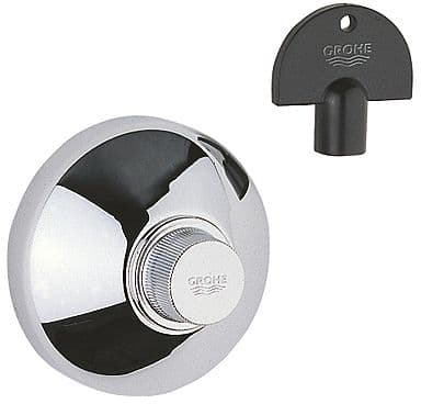 SET DE FINITION ROBINET D'ARRET A ENCASTRER + CLE GROHE CHROME