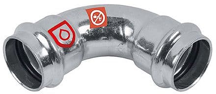 COUDE FF 90° 22MM ACIER CARBONE FRABO