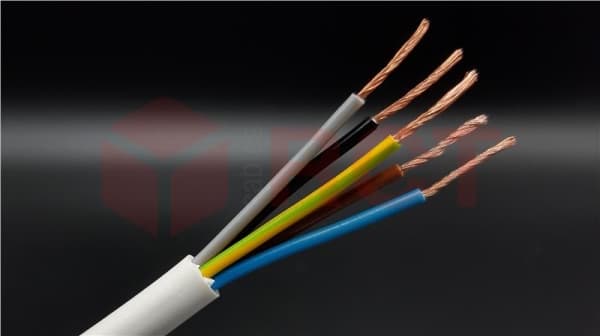 Vtmb 5 G 1 Blanc (H05VV-F) en rouleau de 100m