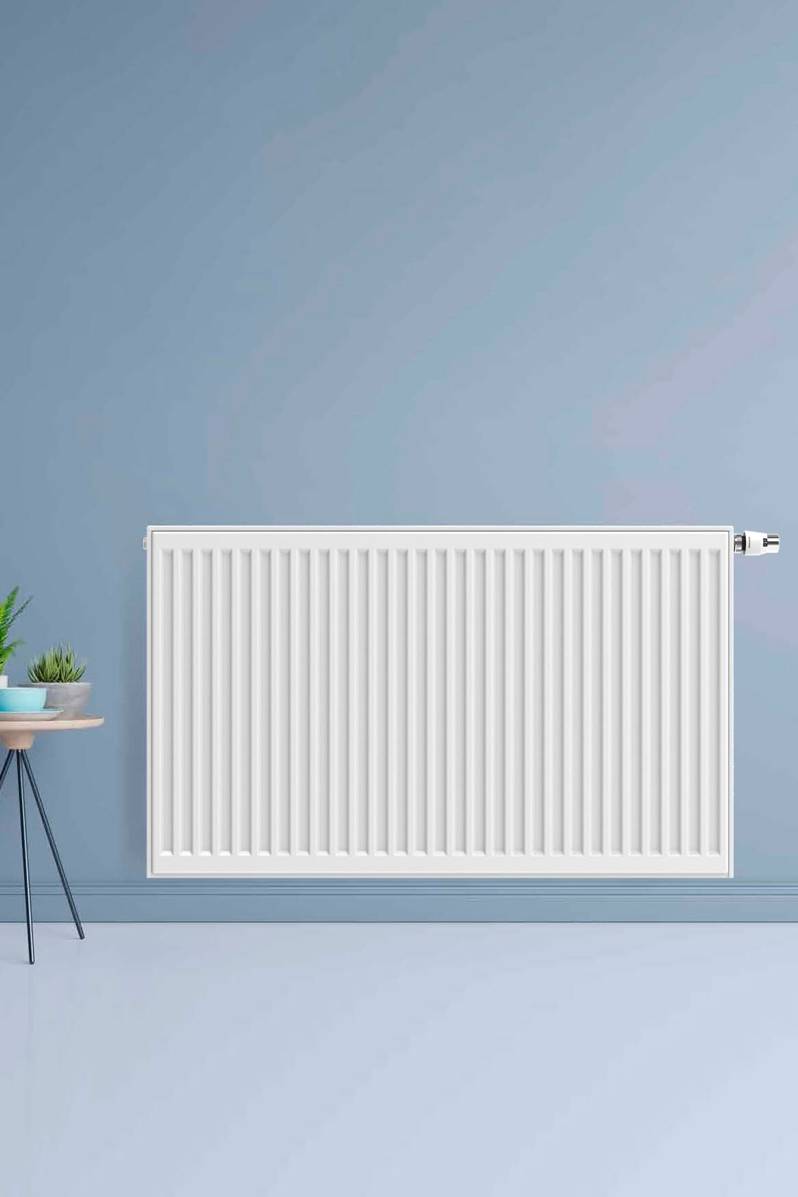 BELRAD RADIATEUR PANNEAU - T33 - 6 RACCORDEMENTS - 500X1800MM - 3701W - BLANC BRILLANT