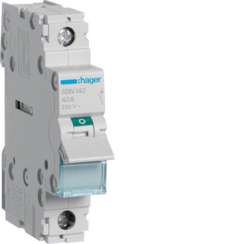 Interrupteur modulaire 1 pôle 40A
